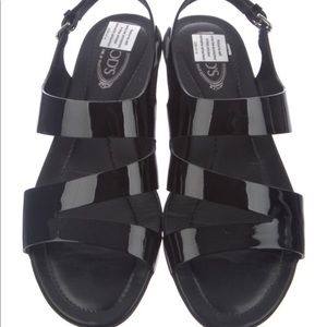 Tod’s Patent Leather Sandal Black